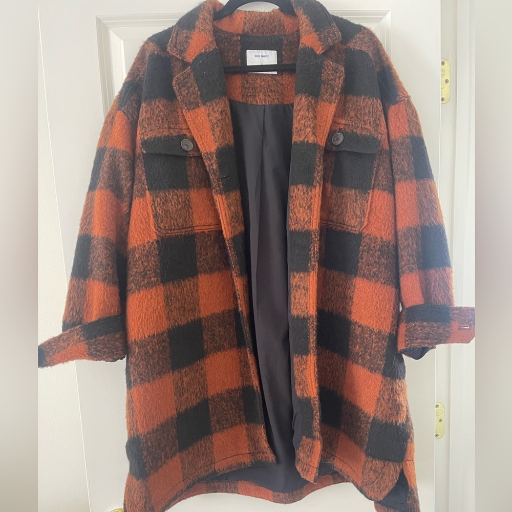 Old Navy plaid shacket